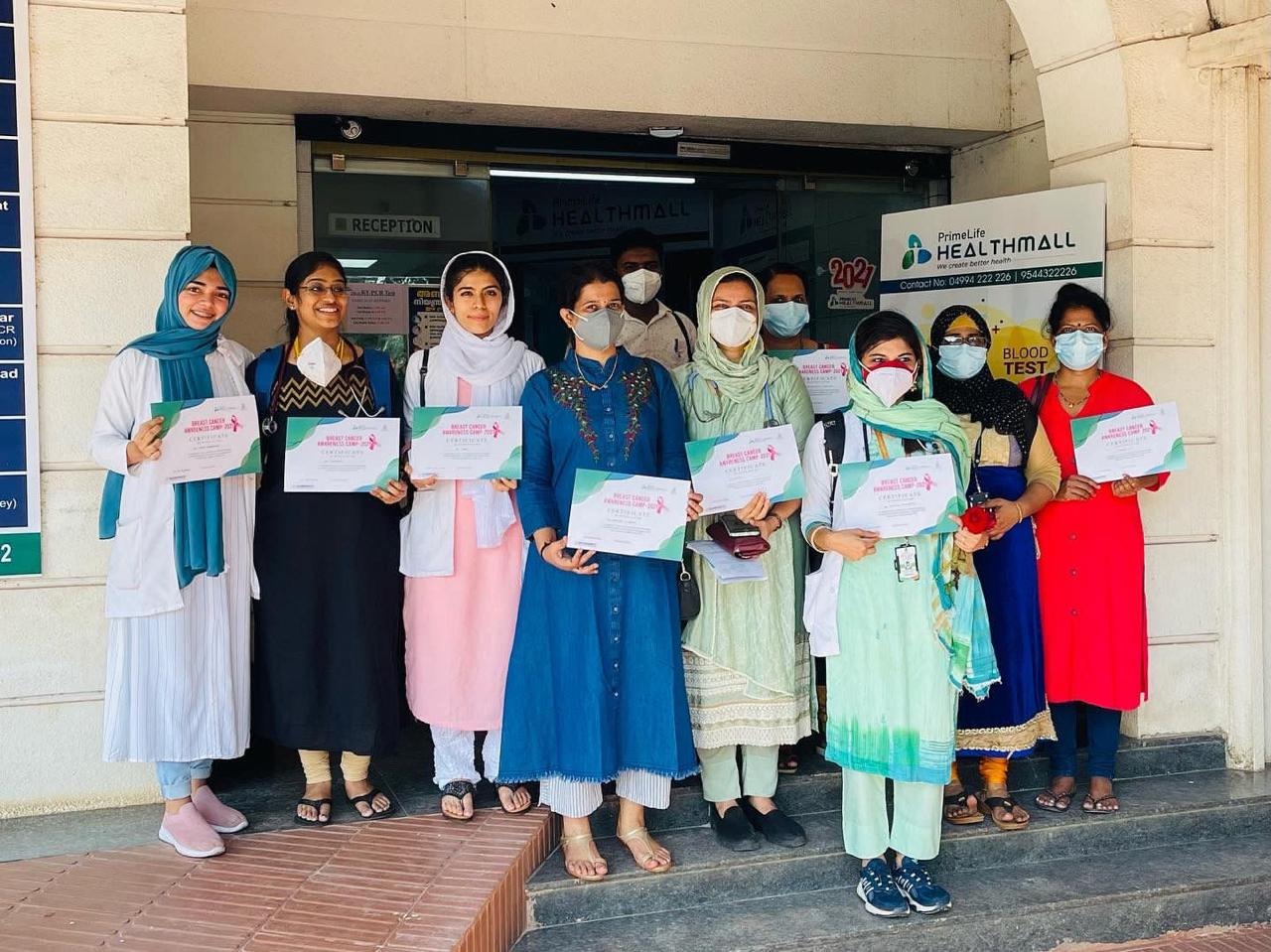 Dr. Mariam Anjum — Breast Cancer Camp Team — Kasaragod